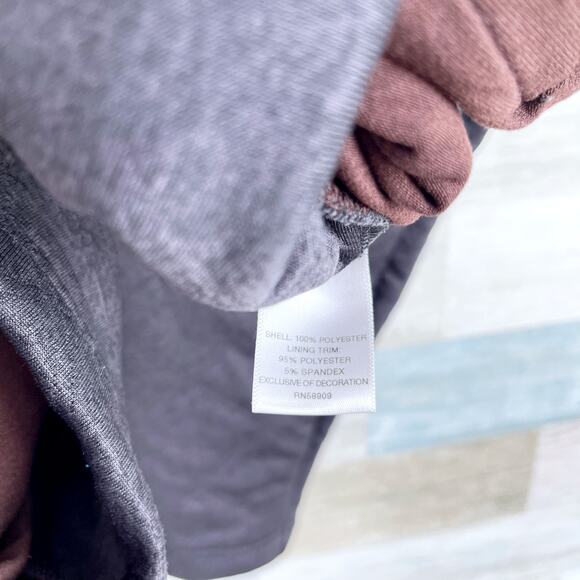 Cremieux Quilted 1/4 Zip Sweatshirt Gray Elbow Patches Pockets Mens Large - Picture 7 of 7